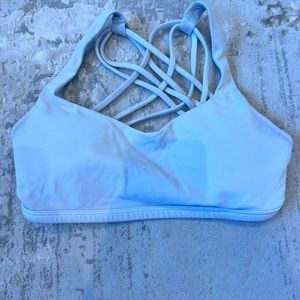 off white lulu lemon sports bra
